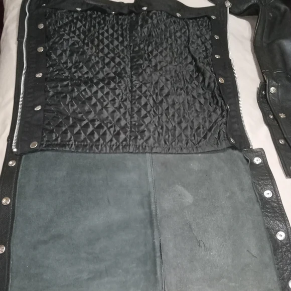 First Classic Leather Moto Chaps